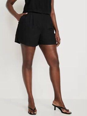 Old Navy Taylor Extra High-Rise Shorts Black